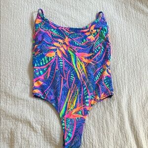 Vibrant Tropical One-Piece Swimsuit